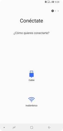 Pulsa el tipo de transferencia deseada y sigue las instrucciones de la pantalla para transferir el contenido.