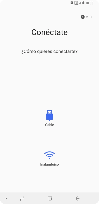 Pulsa el tipo de transferencia deseada y sigue las instrucciones de la pantalla para transferir el contenido.