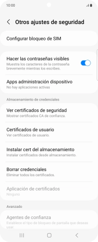 Pulsa Configurar bloqueo de SIM.