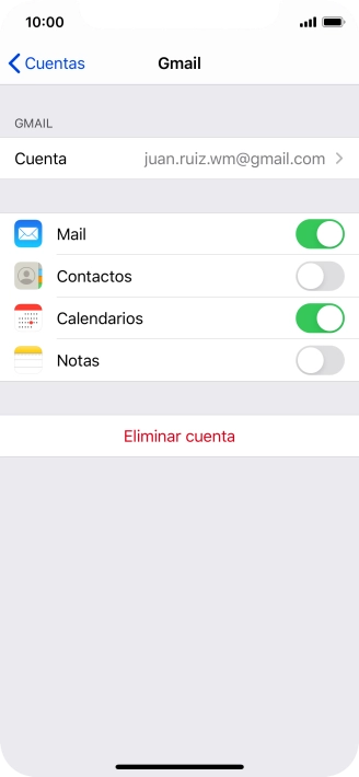 Pulsa el indicador junto a 