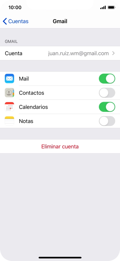 Pulsa el indicador junto a 