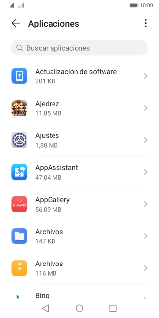 Pulsa la app deseada.