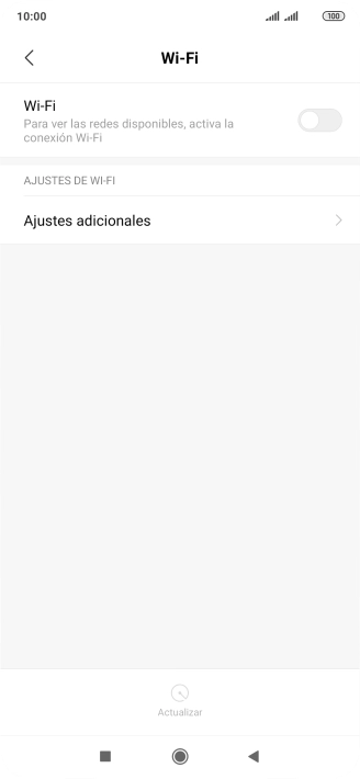 Pulsa el indicador para activar la función.