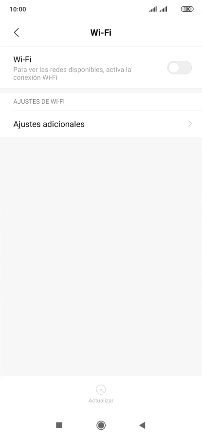 Pulsa el indicador para activar la función.