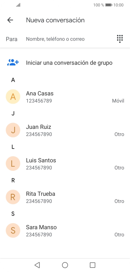 Pulsa en el campo junto a 