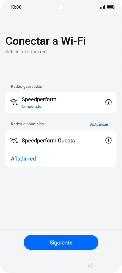 Pulsa Siguiente.