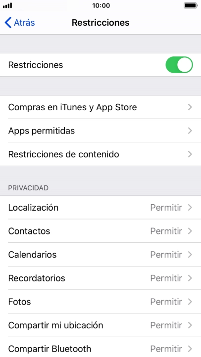 Pulsa la flecha hacia la izquierda.