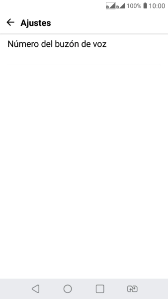 Pulsa Número del buzón de voz.