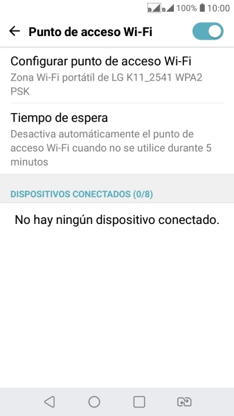 Pulsa la tecla de inicio para terminar y regresar a la pantalla de inicio.