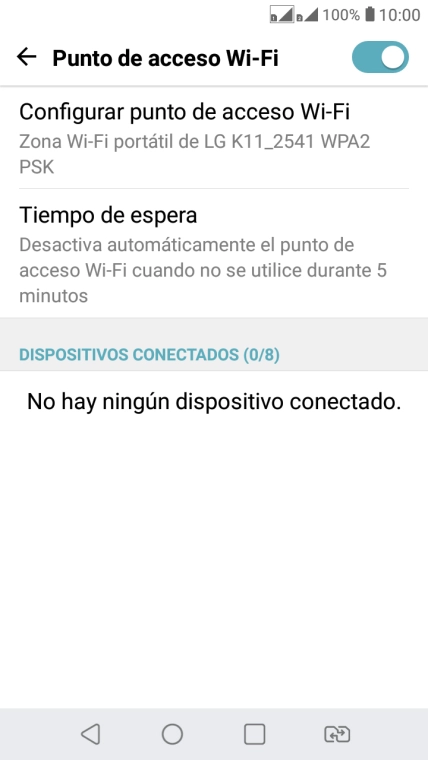 Pulsa la tecla de inicio para terminar y regresar a la pantalla de inicio.