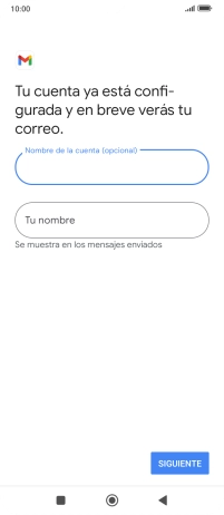 Pulsa Tu nombre e introduce el nombre del remitente.