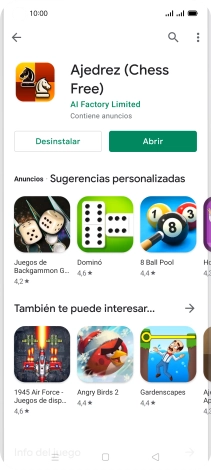 Pulsa la tecla de inicio para terminar y regresar a la pantalla de inicio.