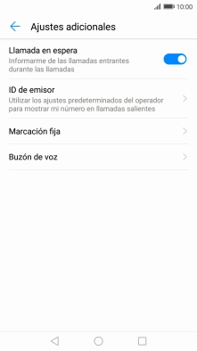 Pulsa el indicador para activar o desactivar la función.