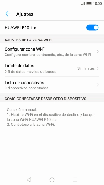 Pulsa la tecla de inicio para terminar y regresar a la pantalla de inicio.