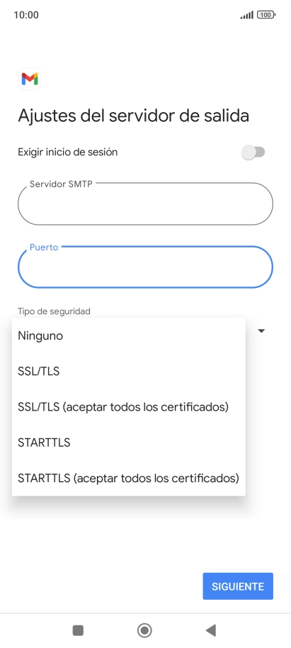 Pulsa SSL/TLS.