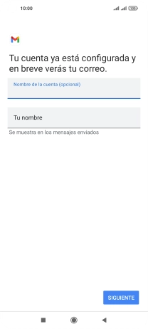 Pulsa Tu nombre e introduce el nombre del remitente.