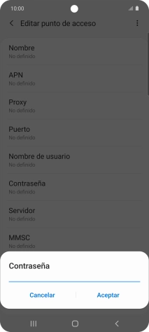 Introduce wap125 y pulsa Aceptar.