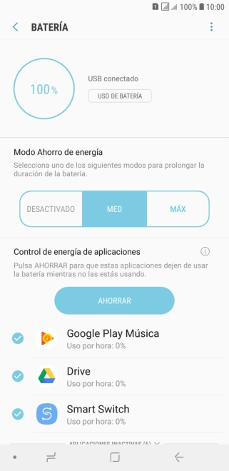 Pulsa la tecla de inicio para terminar y regresar a la pantalla de inicio.