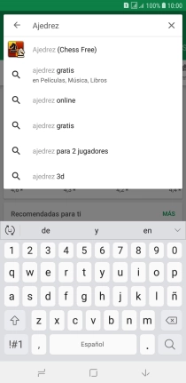 Introduce el nombre del tema o de la app y pulsa el icono de búsqueda.