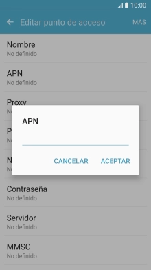 Introduce airtelwap.es y pulsa ACEPTAR.