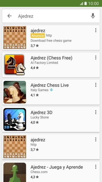 Pulsa la app deseada.