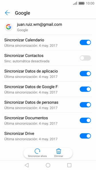 Pulsa el indicador junto a 