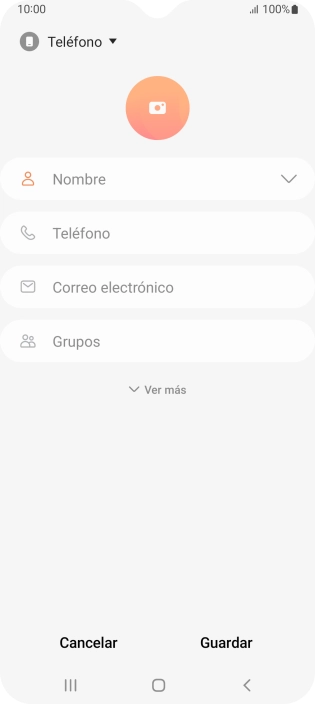 Pulsa la lista desplegable de la guía.