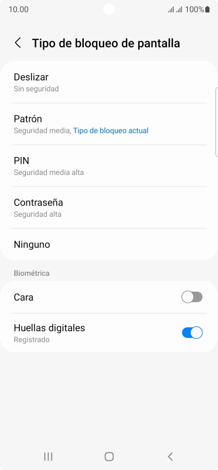 Pulsa Ninguno.