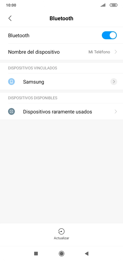 Pulsa la tecla de inicio para terminar y regresar a la pantalla de inicio.