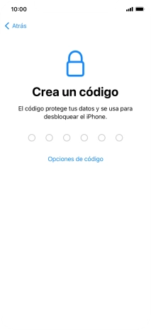 Pulsa Opciones de código.