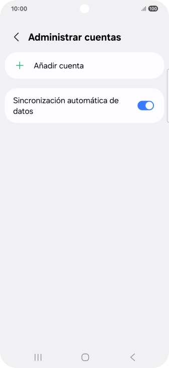 Pulsa Añadir cuenta.