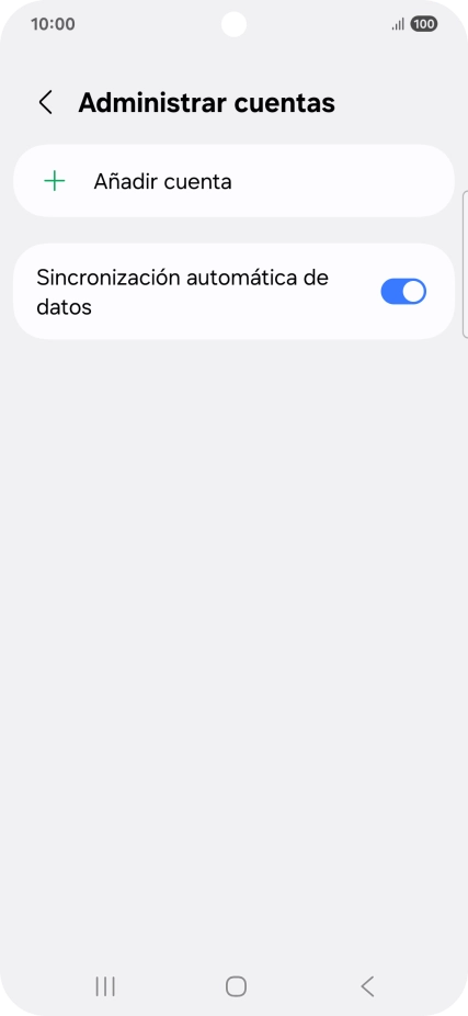 Pulsa Añadir cuenta.