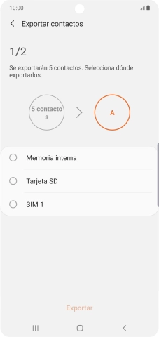 Pulsa el nombre de la tarjeta SIM.
