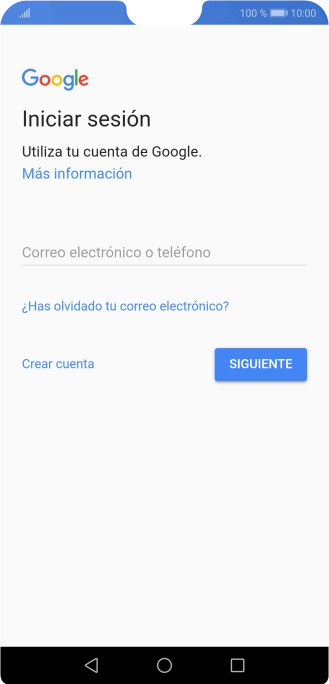 Si no tienes una cuenta de Google, pulsa Crear cuenta y sigue las indicaciones de la pantalla para ver cómo crear una cuenta nueva.