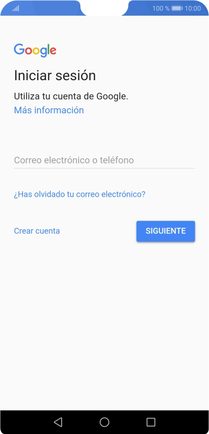 Si no tienes una cuenta de Google, pulsa Crear cuenta y sigue las indicaciones de la pantalla para ver cómo crear una cuenta nueva.