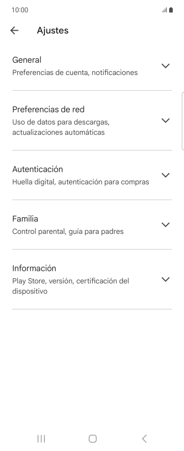 Pulsa Preferencias de red.
