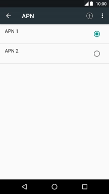 Pulsa en el campo junto a la conexión de datos para activarla.
