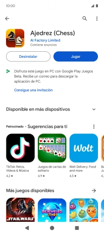 Pulsa la tecla de inicio para terminar y regresar a la pantalla de inicio.