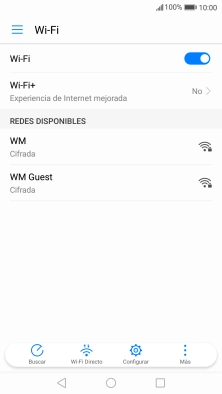 Pulsa la red wifi deseada.