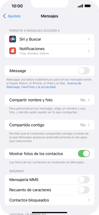 Pulsa el indicador junto a 