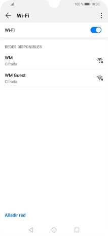 Pulsa la red wifi deseada.