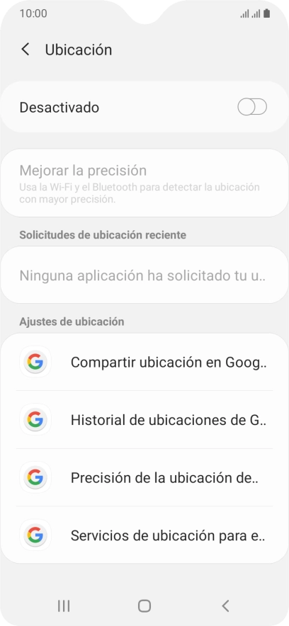 Pulsa el indicador para activar o desactivar la función.