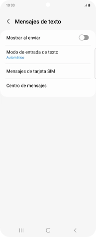 Pulsa Centro de mensajes.