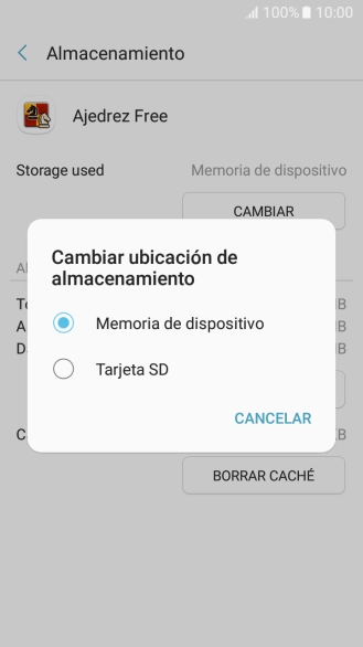 Pulsa el nombre de la tarjeta de memoria.
