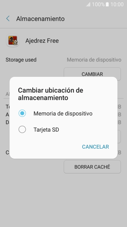 Pulsa el nombre de la tarjeta de memoria.