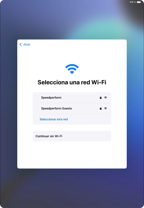 Pulsa la red wifi deseada.