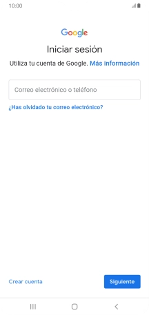 Si no tienes una cuenta de Google, pulsa Crear cuenta y sigue las indicaciones de la pantalla para ver cómo crear una cuenta nueva.