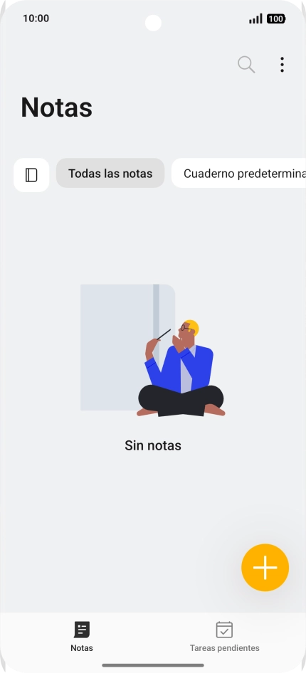 Desliza el dedo hacia la izquierda desde la parte superior derecha de la pantalla.