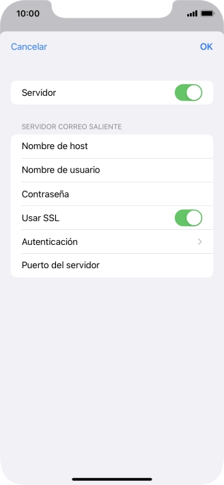Pulsa el indicador junto a 