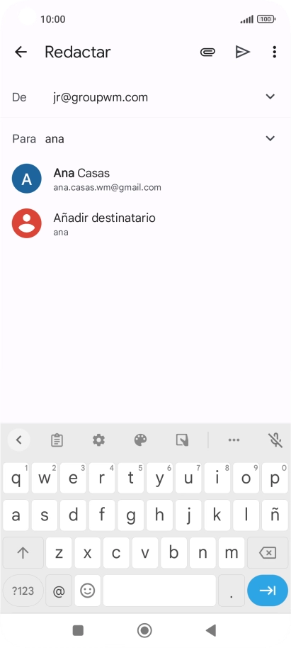 Pulsa el contacto deseado.